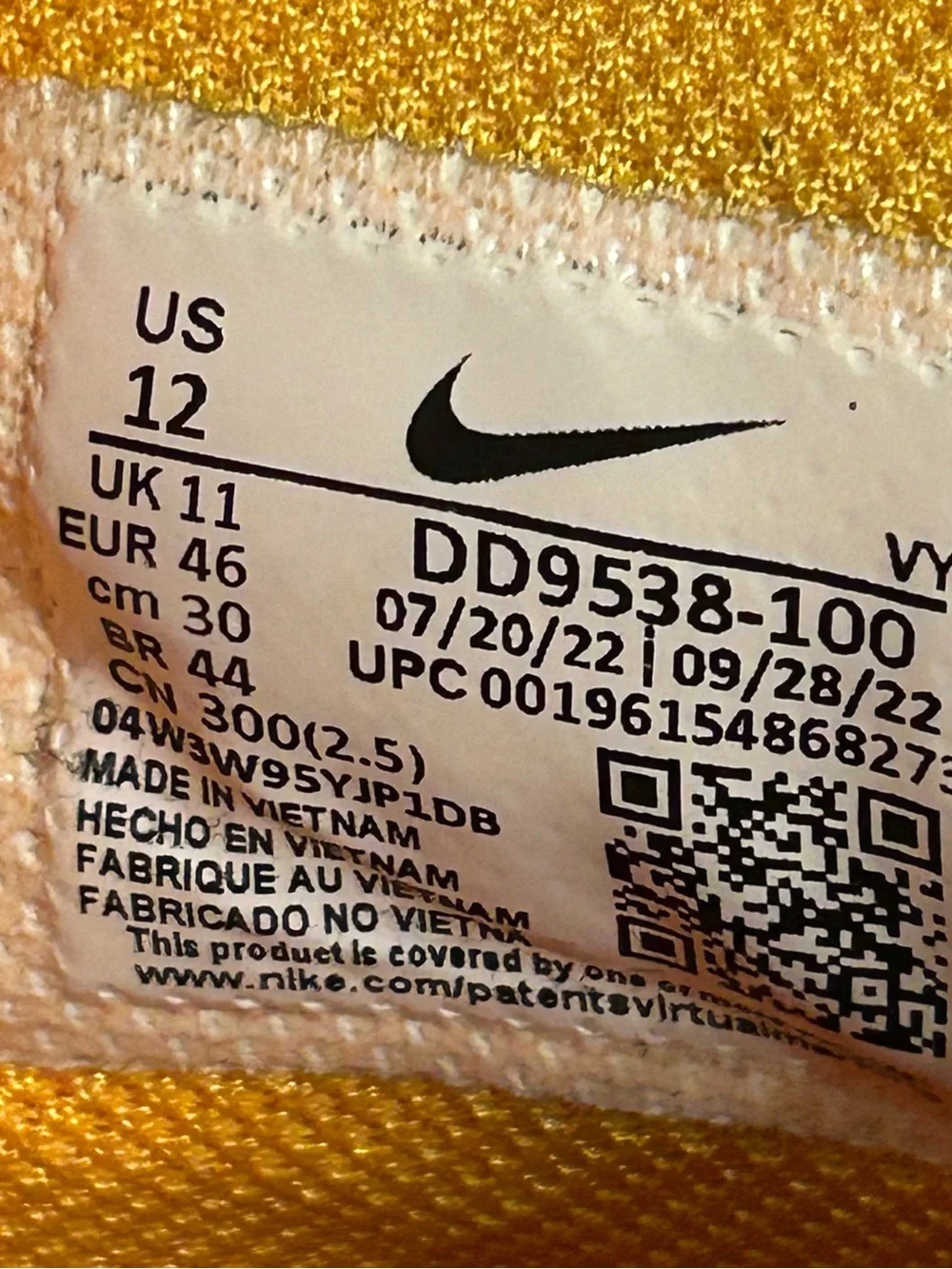 Nike KD Trey 5 X DD9538-100 White Laser Orange Hot Punch Men's Size 12